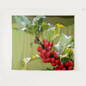 HollyBerries 005 Wandkleed (Voorkant (horizontaal))