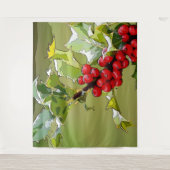 HollyBerries 005 Wandkleed (Voorkant)