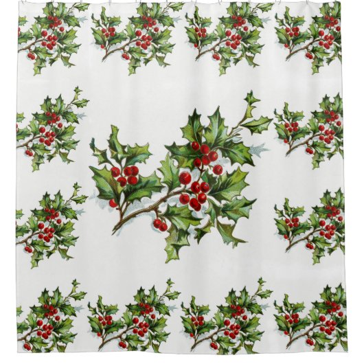 HollyBerries Douchegordijn (Voorkant)
