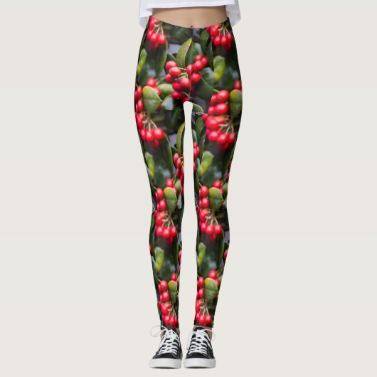 Hollyberries Leggings (Voorkant)