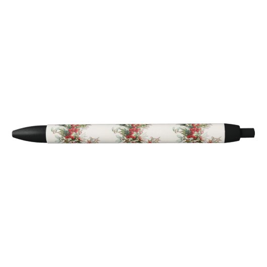 HollyBerries Zwarte Inkt Pen (Voorkant)