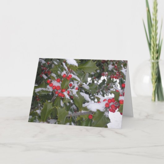 Hollyberry Bedankkaart (Voorkant)