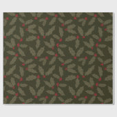 Hollyberry Sprinkles Cadeaupapier (Vlak)