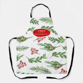 Hollybes Takken Kerst Schort (Voorkant)