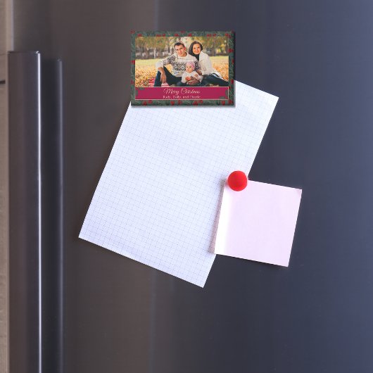 Hollybessen Kerstmis Magneet