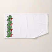 Hollybladeren Hulstbes Kerstslinger Bad Handdoek (Handdoek)