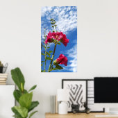 Hollyhocbloem, Alcea Rosea Poster (Thuiskantoor)