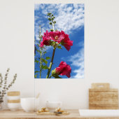 Hollyhocbloem, Alcea Rosea Poster (Keuken)