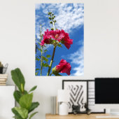 Hollyhocbloem, Alcea Rosea Poster (Thuiskantoor)