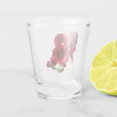 Hollyhocglas Shot Glas (Achterkant)