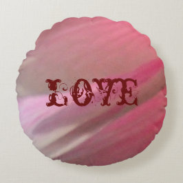 Hollyhock 10 abstract 3 rond kussen