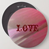 Hollyhock 10 abstracte 3 Love Ronde Button 6,0 Cm (Voorkant /achterkant)