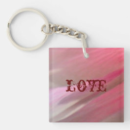 Hollyhock 10 abstracte 3 Love Sleutelhanger