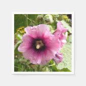 HOLLYHOCK BLOEMEN SERVET (Voorkant)