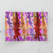 Hollyhock Blooms van Elegance, Birthday Kaart (Binnen)