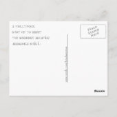 Hollyhock-Briefkaart Briefkaart (Achterkant)