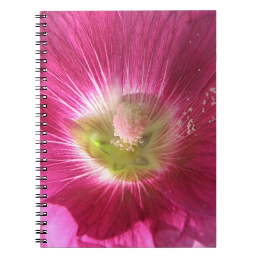 Hollyhock Deep Pink Notitieboek (Voorkant)