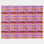 Hollyhock Elegance Fleece Deken (Voorkant (Horizontaal))