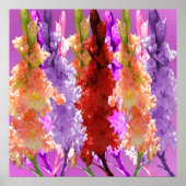 Hollyhock Elegance Poster (Voorkant)