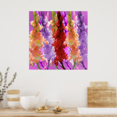 Hollyhock Elegance Poster (Keuken)