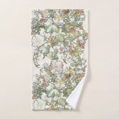 Hollyhock en Honeysuckle Flowers Bath Towel Set Bad Handdoek (Handdoek)