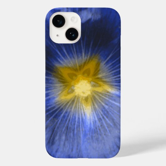 Hollyhock Flower Beauful Blue Case-Mate iPhone Case (Achterkant)
