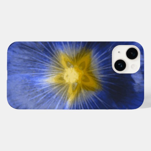 Hollyhock Flower Beauful Blue Case-Mate iPhone Case (Achterkant (horizontaal))