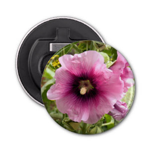 HOLLYHOCK FLOWER BUTTON FLESOPENER