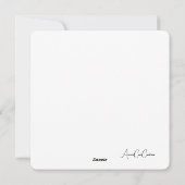 Hollyhock Flower  Kaart (Achterkant)