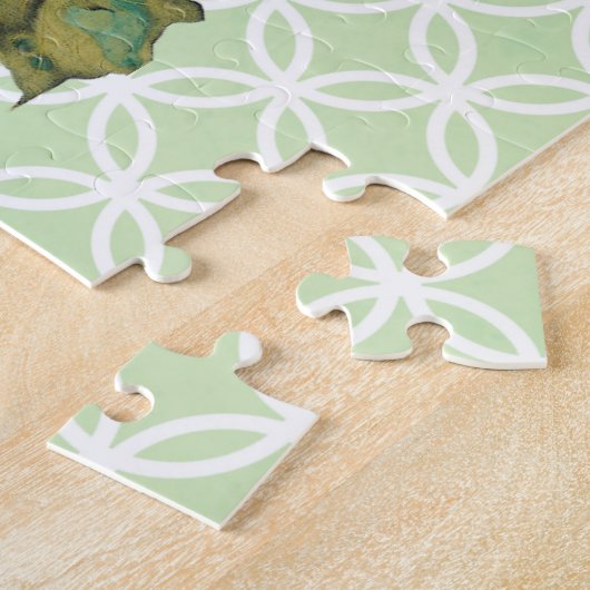  Hollyhock Flowers Art Puzzel Legpuzzel (Zijkant)