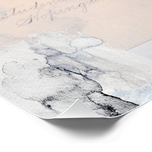  Hollyhock in Letters Collage Perfect Poster (Hoek)