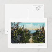 Hollyhock Lane Uitzicht van de haven Briefkaart (Voorkant / Achterkant)