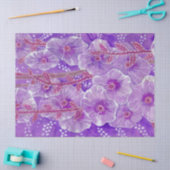 Hollyhock Mallow Malva Purpe Violet Flower Floral Tissuepapier (Craft)