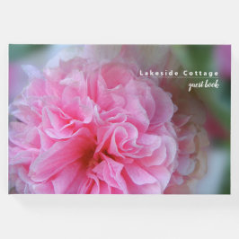 Hollyhock Pink Floral Photo Vacation Rental Gastenboek