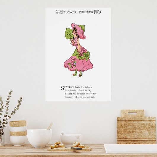 Hollyhock Poster (Keuken)