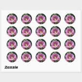 Hollyhock Ronde Sticker (Vel)