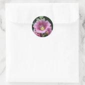 Hollyhock Ronde Sticker (Tas)