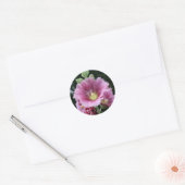 Hollyhock Ronde Sticker (Envelop)