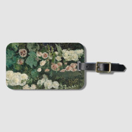 Hollyhock Roos Flowers Bagagelabel
