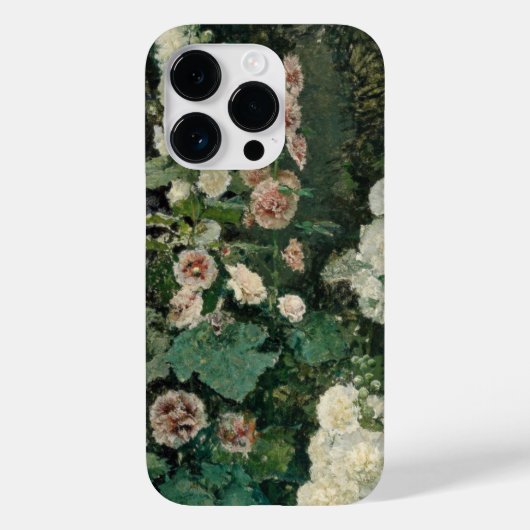 Hollyhock Roos Flowers Case-Mate iPhone Case (Achterkant)
