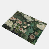 Hollyhock Roos Flowers (door Marià Fortuny) Deurmat (Schuin)