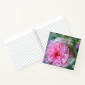  Hollyhock roze bloemen met citaat Notitieboek (Binnen)