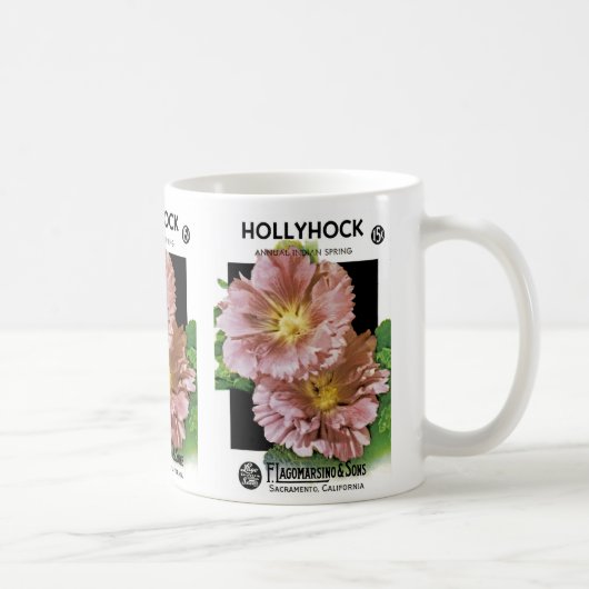 Hollyhock Seed Packet Koffiemok (Rechts)