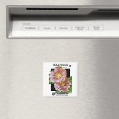 Hollyhock Seed Packet Magneet (Insitu (Vaatwasser))