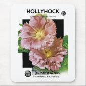 Hollyhock  Seed Packet Muismat (Voorkant)