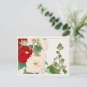 Hollyhock van Tanigami Konan Briefkaart (Staand voorkant)