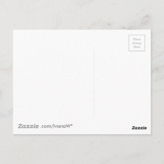 Hollyhocks Briefkaart (Achterkant)