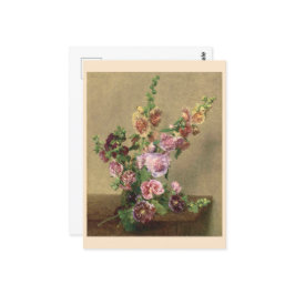Hollyhocks Briefkaart