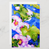 Hollyhocks Briefpapier (Voorkant / Achterkant)