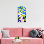 Hollyhocks Canvas Afdruk (Insitu (Woonkamer))